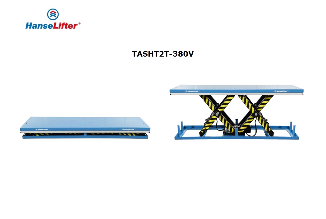 Heftafel met tandemschaar TASHT2T-380V 2000 kg 205-990mm