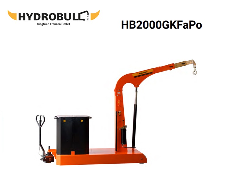 Hydrobull industriële kraan met contragewicht HB2000GKFaPo 1