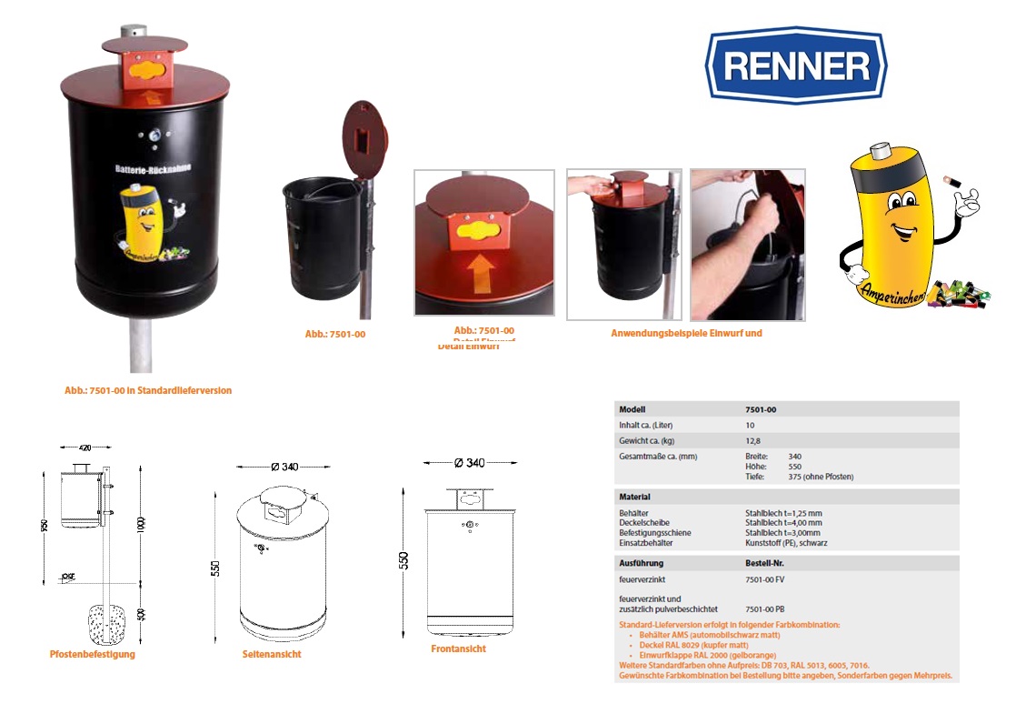 Batterij Verzamelaar 7501-00 FV