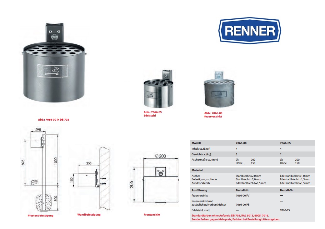 Ronde Asbak 7066-00 FV