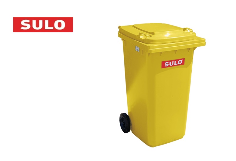 Sulo Vuilcontainer 80 l Geel van lagedruk-PE wiel-d.200mm