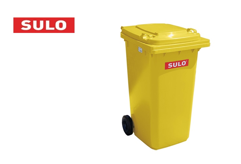 Sulo Vuilcontainer 80 l Geel van lagedruk-PE wiel-d.200mm