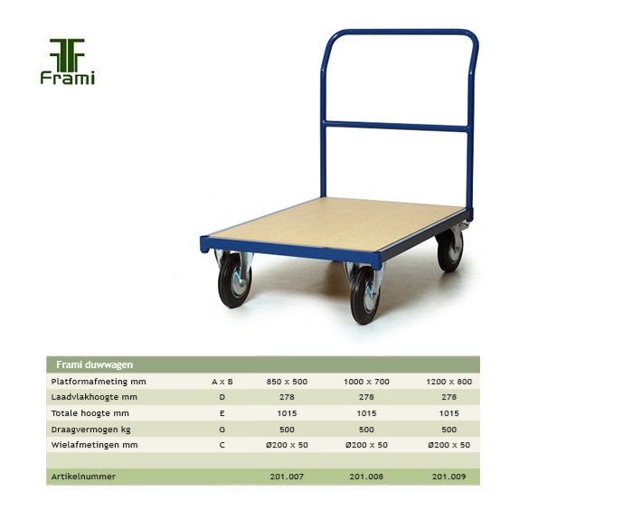 Duwwagen 850x500mm | DKMTools - DKM Tools