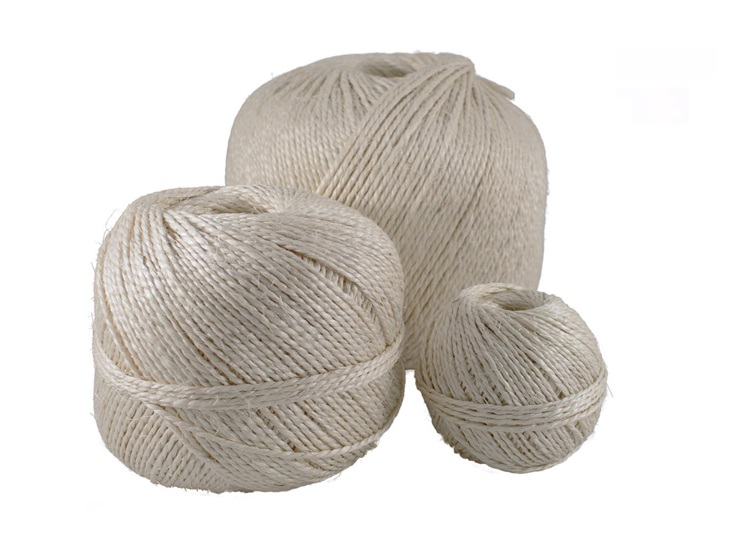 Sisal bindtouw kluwen naturel 2/600 200 gr kluw