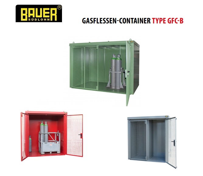 Gasflessen-container GFC-B M1 RAL 6011