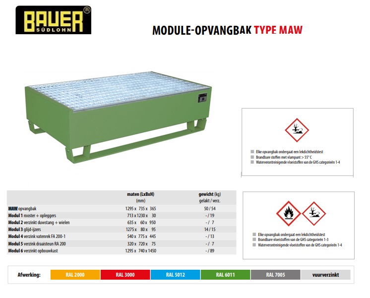 Modul 3 glijd-ijzers Ral 5012 | DKMTools - DKM Tools