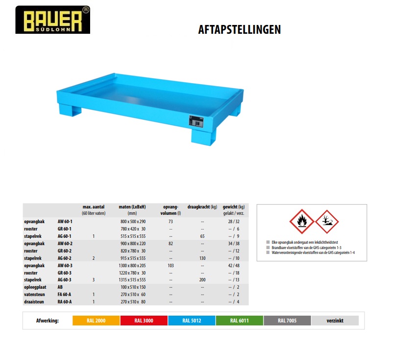 Aftapstelling AW 60-3 RAL 2000 | DKMTools - DKM Tools