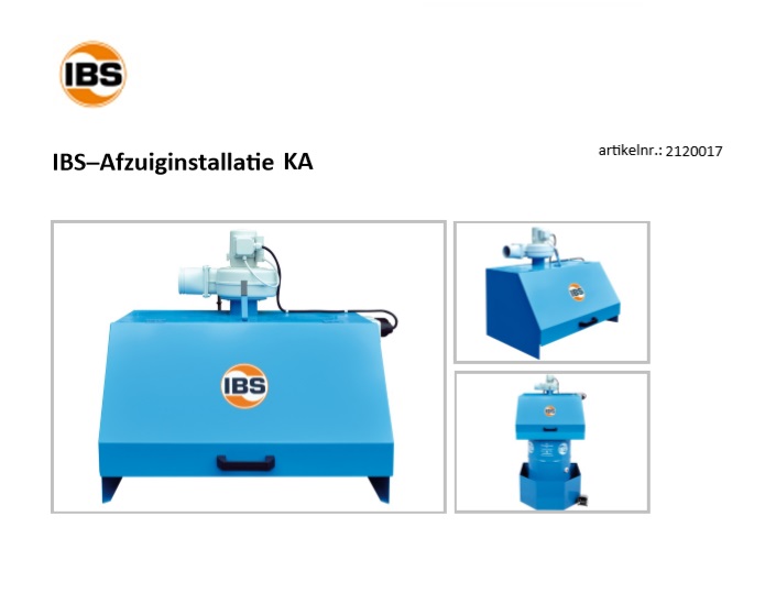 IBS-Afzuiginstallatie Type MA | DKMTools - DKM Tools