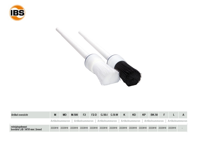 Reinigingskwast borstels 35/50 mm fijn | DKMTools - DKM Tools