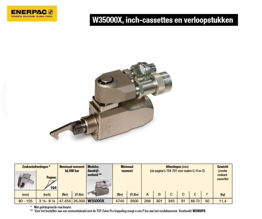 Aandrijfeenheid 47.454 Nm WITH 360°-160° TSP SWIVEL | DKMTools - DKM Tools