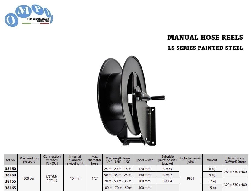 Handmatige Slanghaspel LS series | DKMTools - DKM Tools