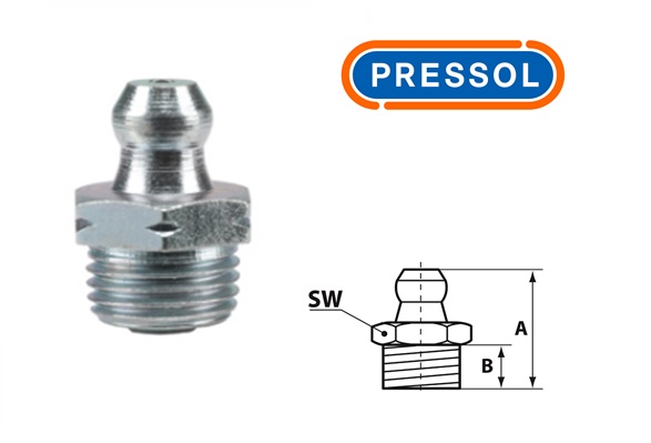 Kegelsmeernippel H1-recht G 1/8``-VZ-SK-SW 11