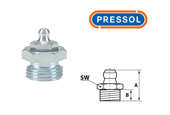 Kegelsmeernippel H1-recht 1/8`` PTF-VZ-SK-SW 11 | DKMTools - DKM Tools