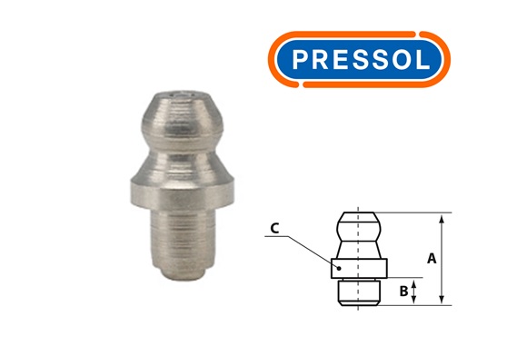 Kegelsmeernippel H1 A-recht Ø 6 mm-VA-Rond-ESN | DKMTools - DKM Tools