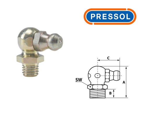 Kegelsmeernippel H3-90° 1/4`` UNF-VZ-SK-SW 9