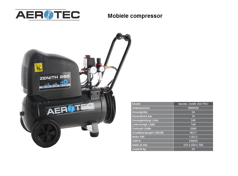 Aerotec zuigercompressor 550-50 PRO  CM3 - 230 V | DKMTools - DKM Tools