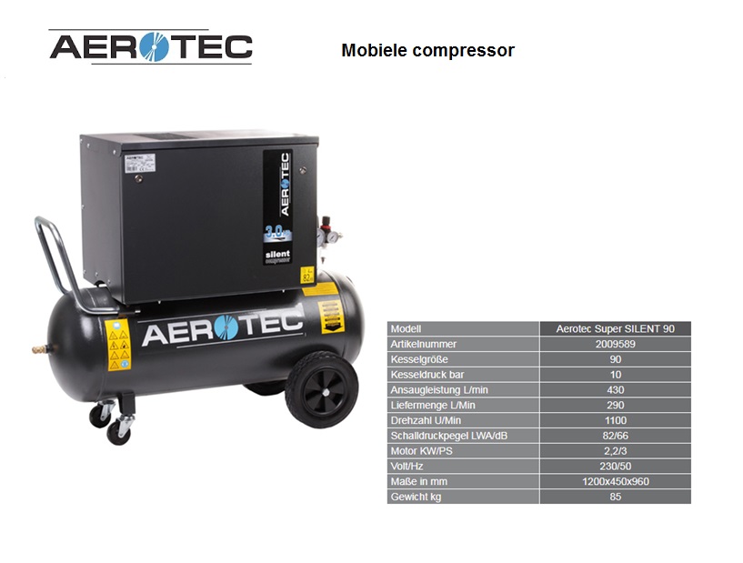Aerotec  zuigercompressor 400-50 - 230 V | DKMTools - DKM Tools