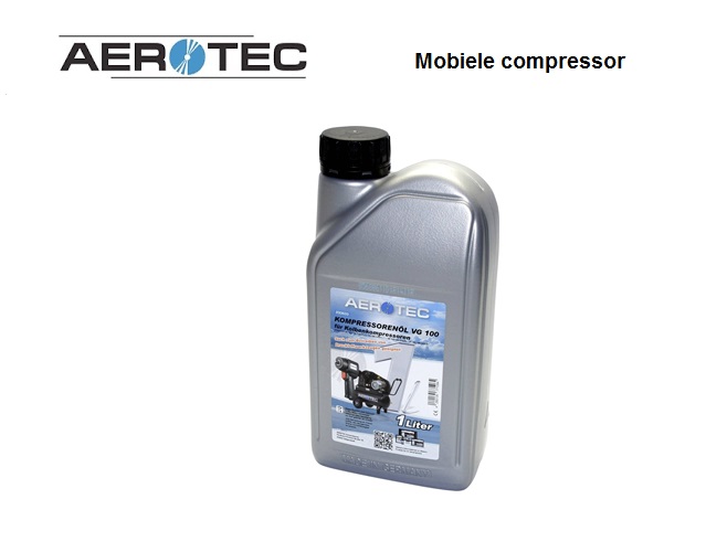 Aerotec compressorolie VG 100 voor zuigercompressoren 1 liter