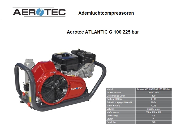 Ademluchtcompressoren ATLANTIC G 100 - 330 bar | DKMTools - DKM Tools