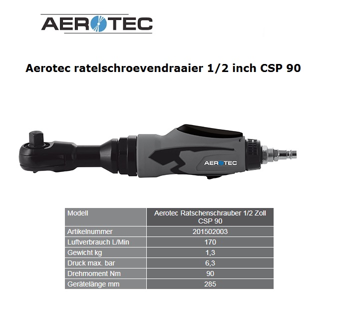 Aerotec ratelschroevendraaier 1/2