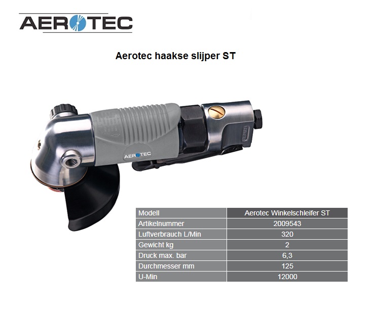 Aerotec Haakse slijper ST 125