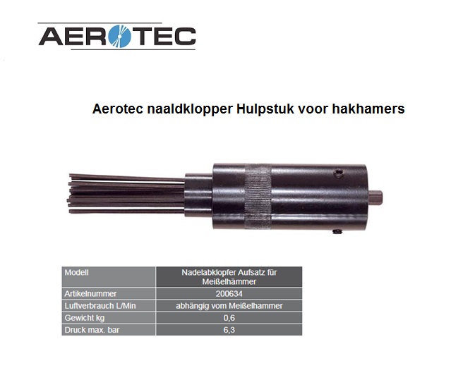 Aerotec naaldklopper Hulpstuk voor hakhamers