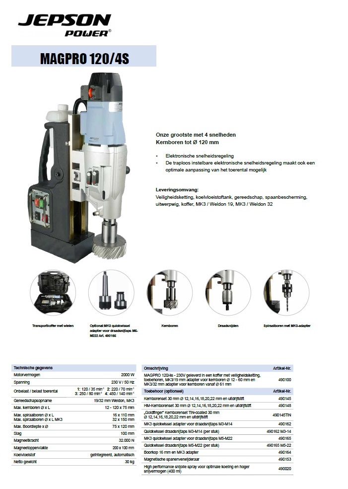 Magneetboormachine MAGPRO 120