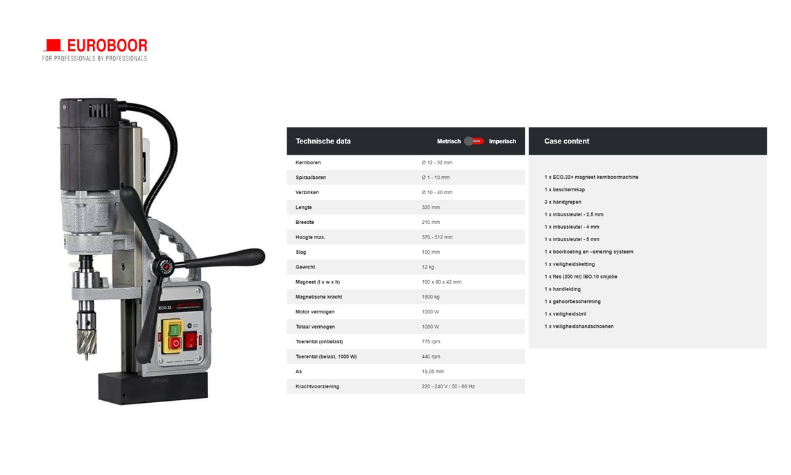 Magneetboormachine ø32 ECO.32+ 220V