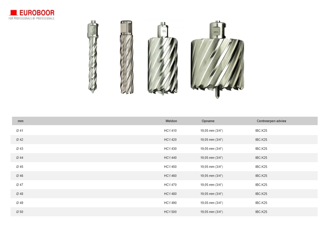 Kernboor HSS Ø 42 mm x 100 mm HCX.420 | DKMTools - DKM Tools