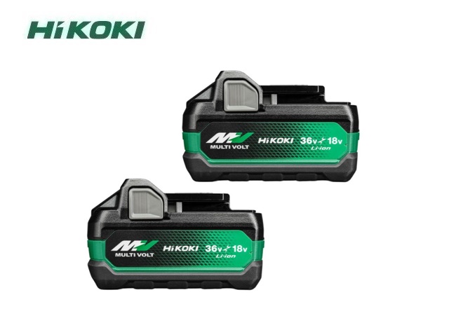 Hikoki Twin Pack 2 x BSL36A18X Multivolt Accu 36V 2,5Ah/ 18V 5,0Ah Li-Ion