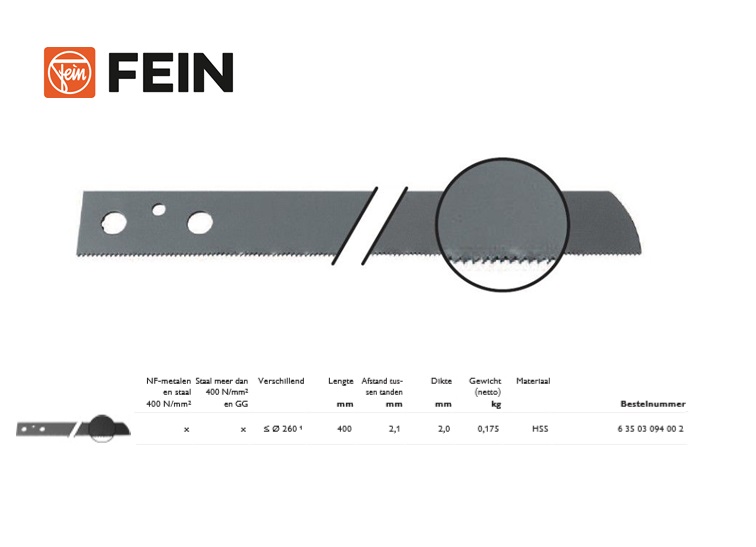 HD-zaagbladen NF-metaal en staal 400x2,0mm | DKMTools - DKM Tools