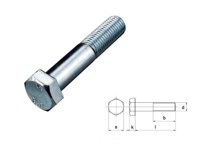 Zeskantbout DIN 931 RVS A2 M 6 X 45 - 100 | DKMTools - DKM Tools