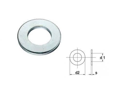 Sluitring DIN 125A galvanisch verzinkt M 3 - verpakt per 1000 (10X100)