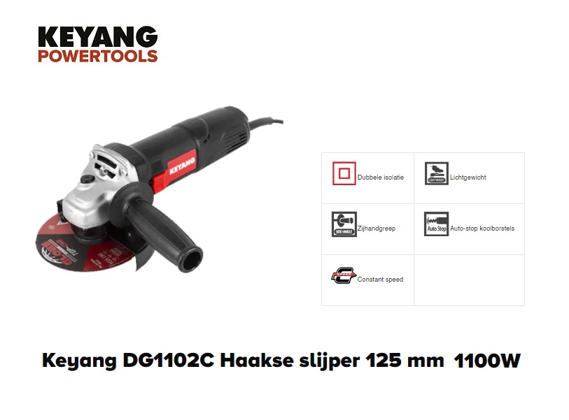 Haakse slijper - 125mm - 850W | DKMTools - DKM Tools