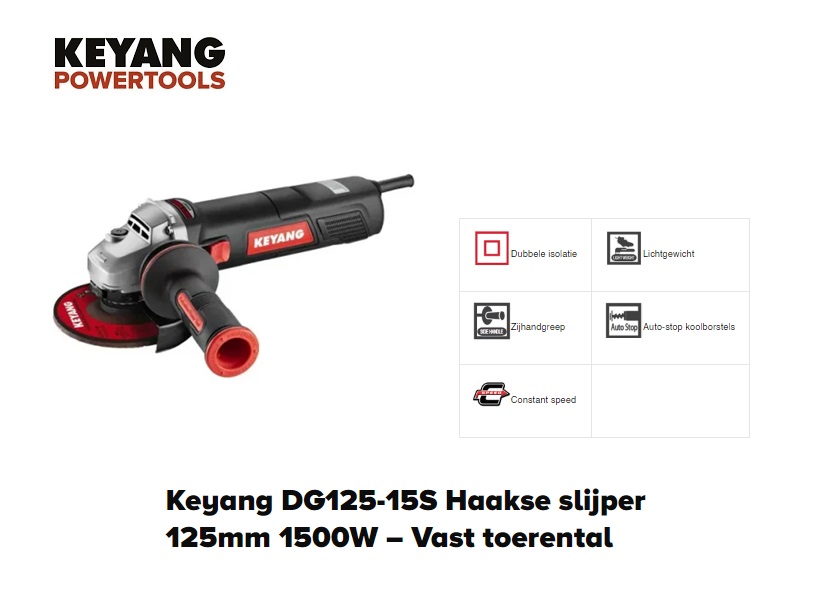 Haakse slijper - 125mm - 1100W | DKMTools - DKM Tools