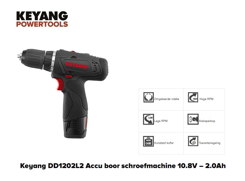 Accu boor schroefmachine 10,8V - 30Nm - Body | DKMTools - DKM Tools