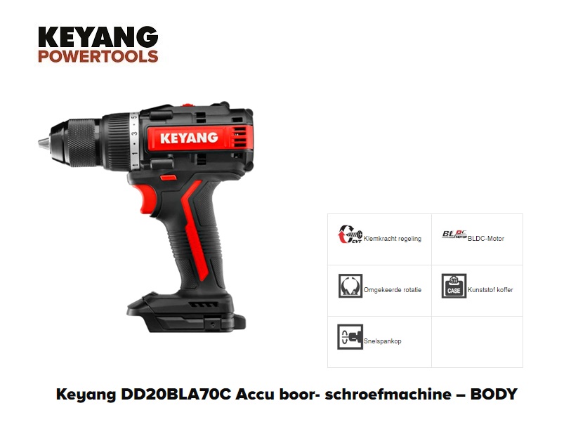 Accu boor schroefmachine 10,8V - 30Nm - Body | DKMTools - DKM Tools