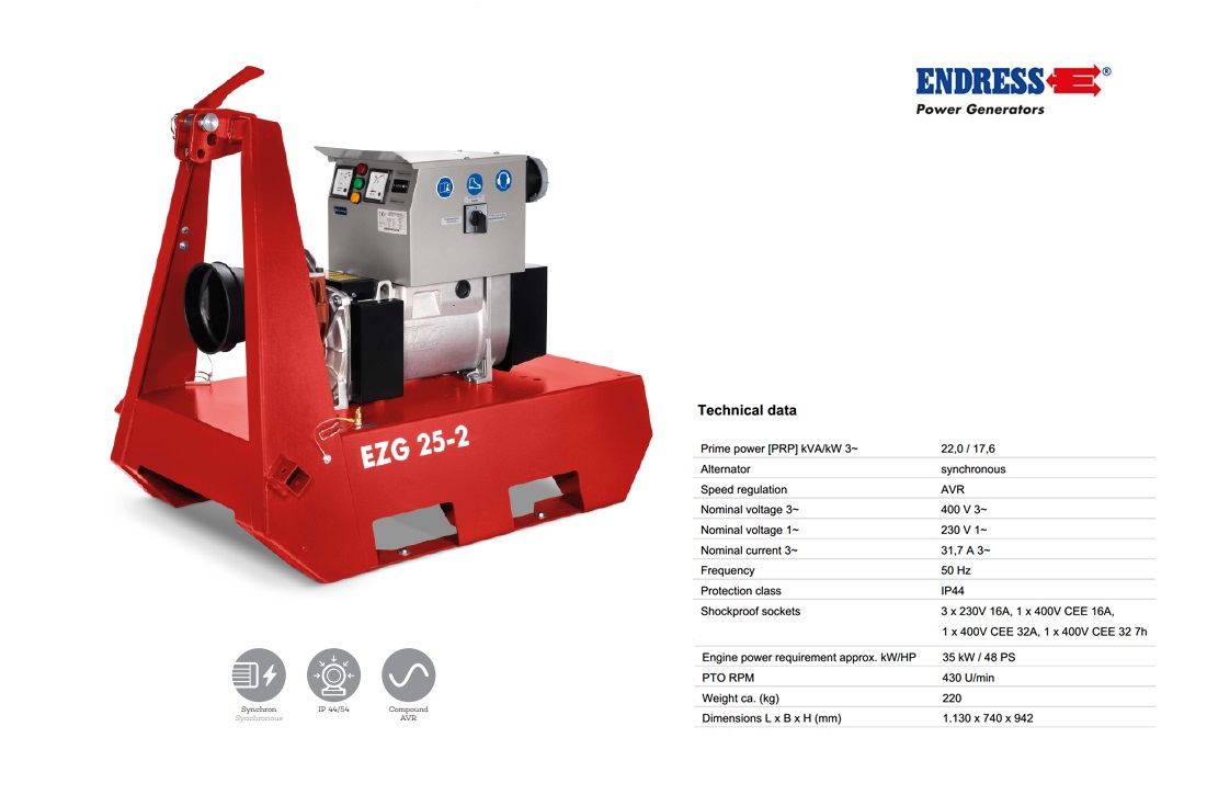 Aftakas generator EZG 40/4 II/TN-S | DKMTools - DKM Tools