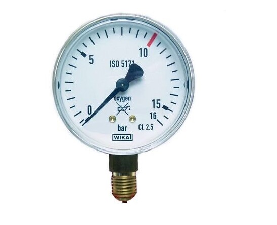 Oxygen working gauge 0-16b
