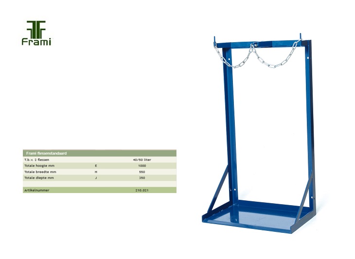 Gasflessenstandaard 2x 40/50 liter | DKMTools - DKM Tools