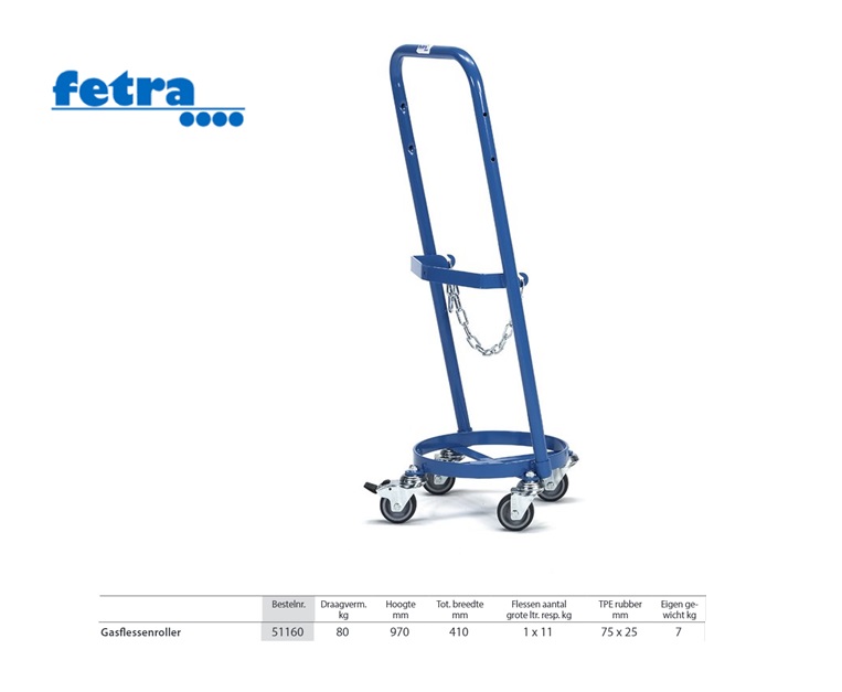 Gasflessenroller 51160 Voor 1 propaanfles 11 kg