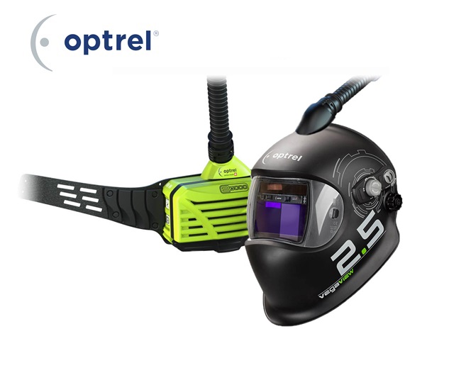 Optrel Vegaview 2.5 PAPR Lashelm + motor-G SET (20 uur)