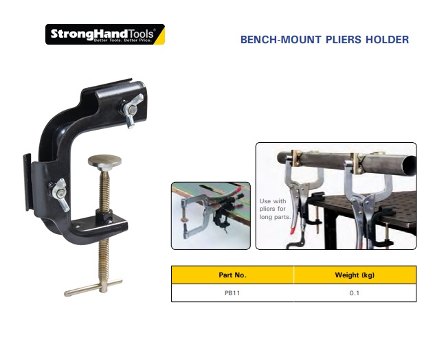 Stronghand Bench-Mount Plier Holder PB11
