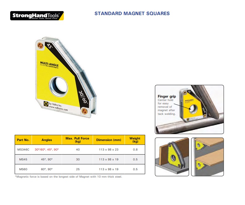 Stronghand hoekmagneet standaard MS346C