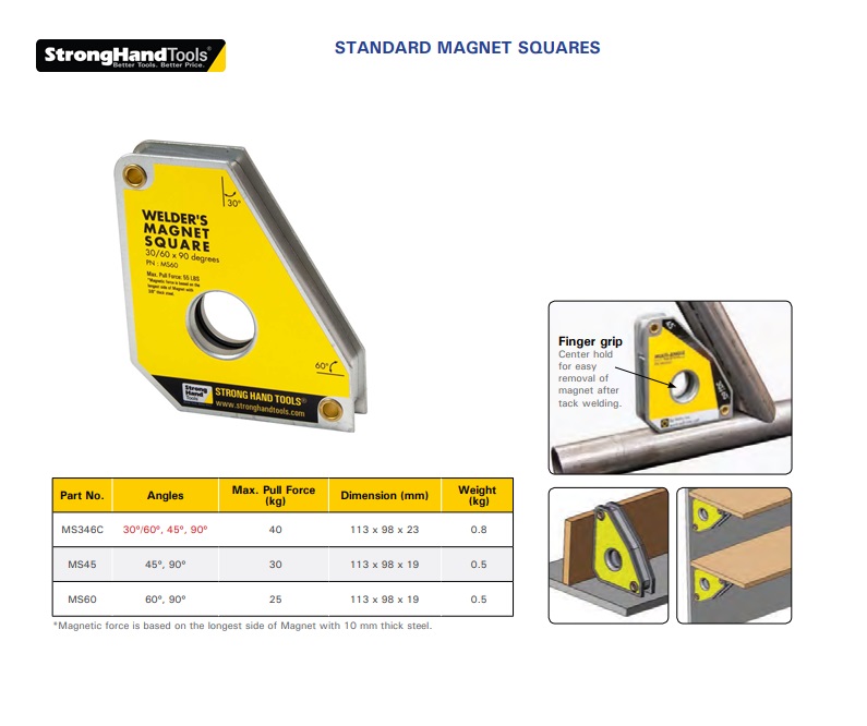 Stronghand hoekmagneet standaard MS60