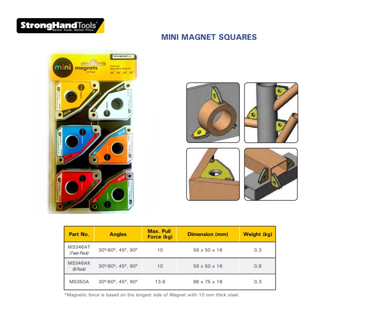 Stronghand Mini Lasmagneet MS346AK