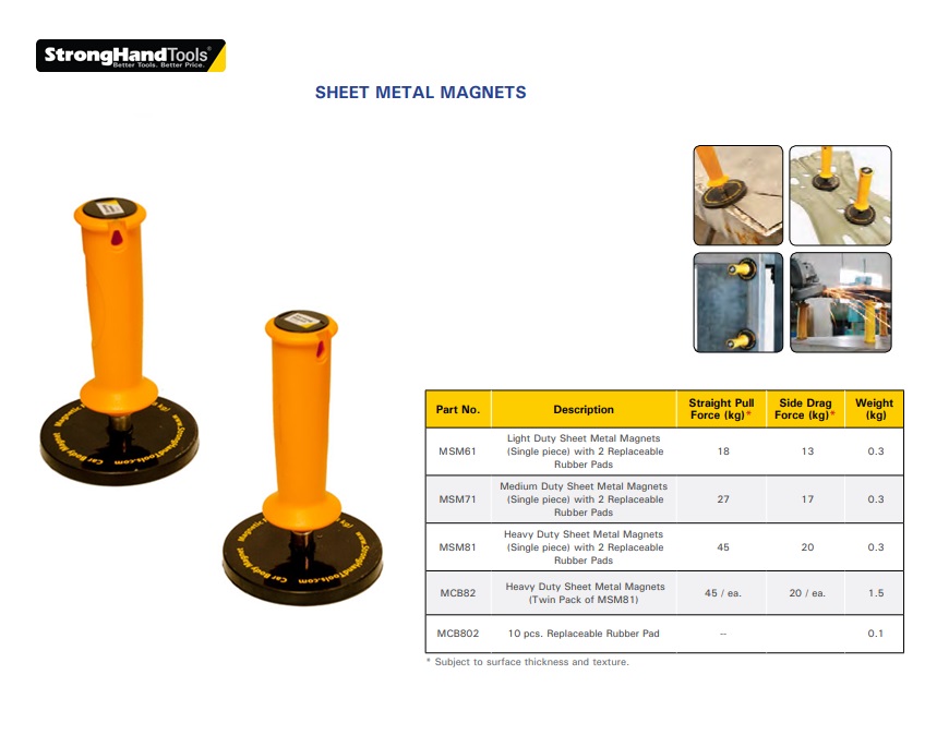 Stronghand Sheet Metal Magnet MSM61