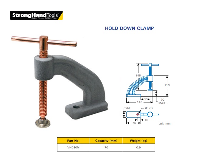 Stronghand Hold Down Clamp VHD30M
