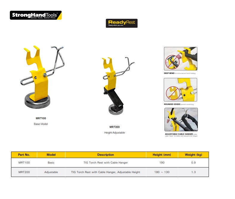 Stronghand TIG Torch Rests MRT100