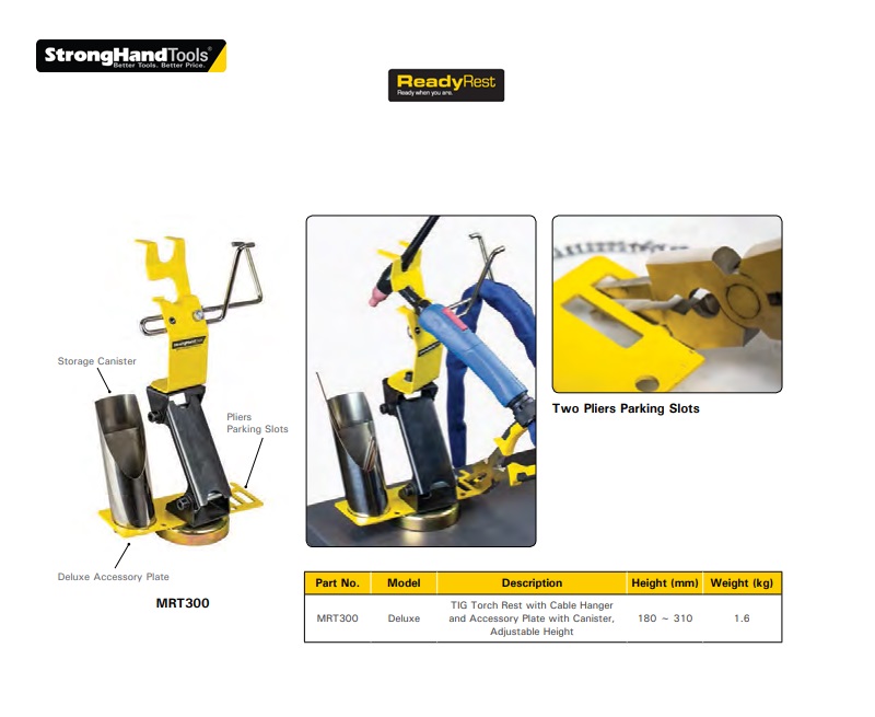 Stronghand TIG Torch Rests MRT300